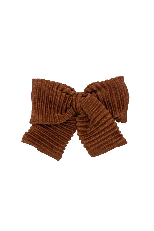 luxurious velvet scrunchies for smooth styles -Elegant Mini Clip - Root Beer