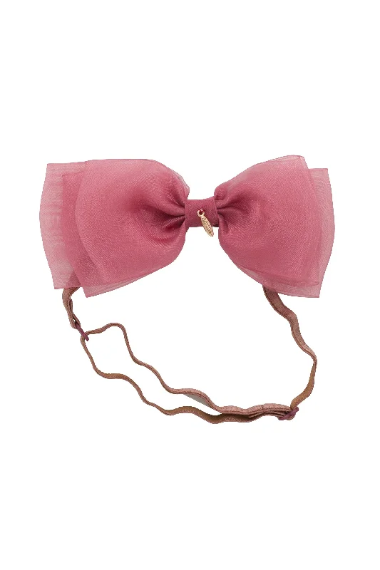 hair accessories for bridesmaids -Heather Organza Wrap - Cranberry (Handmade in the USA!)