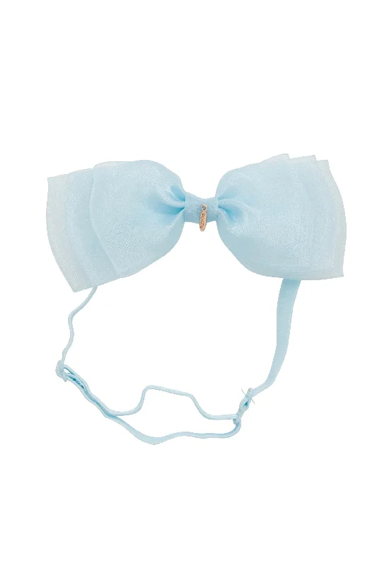 oversized metal hairpins for bold looks -Heather Organza Wrap - Light Blue (Handmade in the USA!)