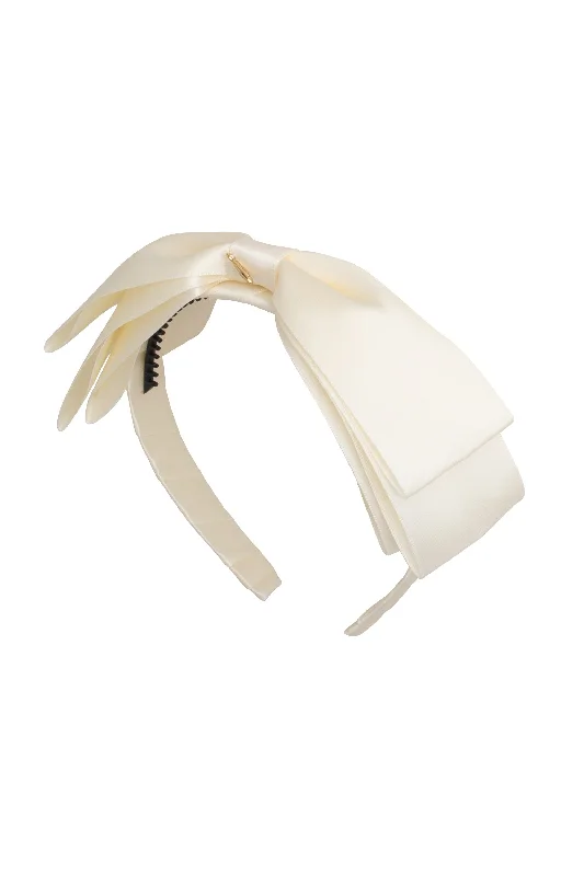 trendy tortoiseshell hair clips for a stylish touch -Heather Satin - Ivory