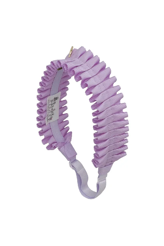 stylish rhinestone hair accessories for elegant occasions -Pleated Palm Wrap - Light Orchid Lilac