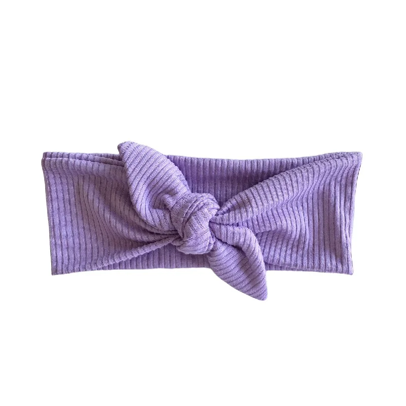 trendy hair combs for wedding updos -Tieband™ - Ribbed Lilac