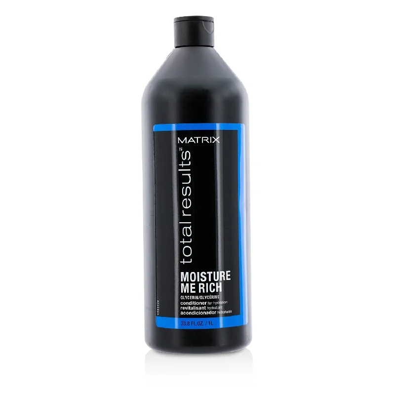 hair mask for frizzy, dry ends-Matrix Total Results Moisture Me Rich Glycerin Conditioner (For Hydration)  1000ml/33.8oz