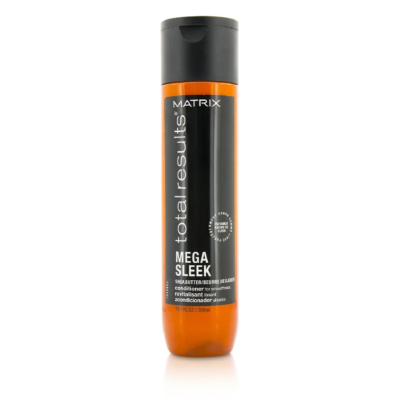 nourishing shampoo for frizzy curls-Matrix Total Results Mega Sleek Shea Butter Conditioner (For Smoothness)  300ml/10.1oz