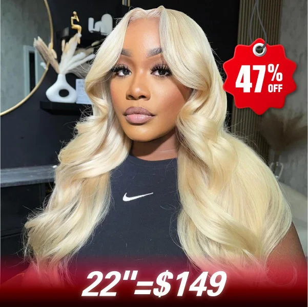 curly wigs with adjustable straps for perfect fit -Today's Deal | Body Wave 613 Blonde Pre-Cut 6x4 Lace Wear Go Glueless Wigs