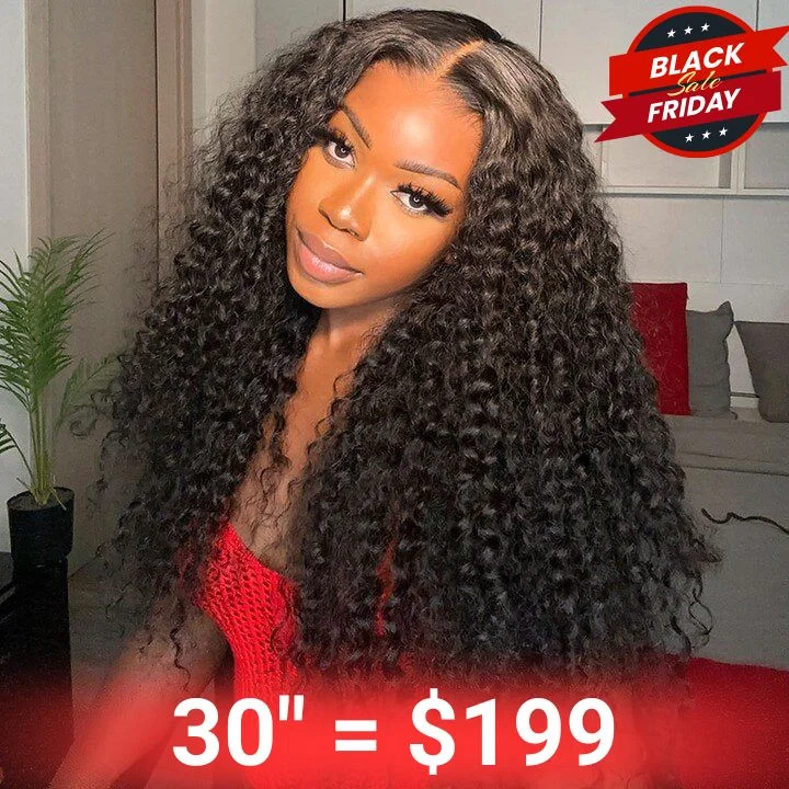 wigs for women with large forehead for balance -Long Curly Hair 13*4 HD Lace Frontal Wig Thick Curly Hair Glueless Wigs Stock Limited -Amanda Hair