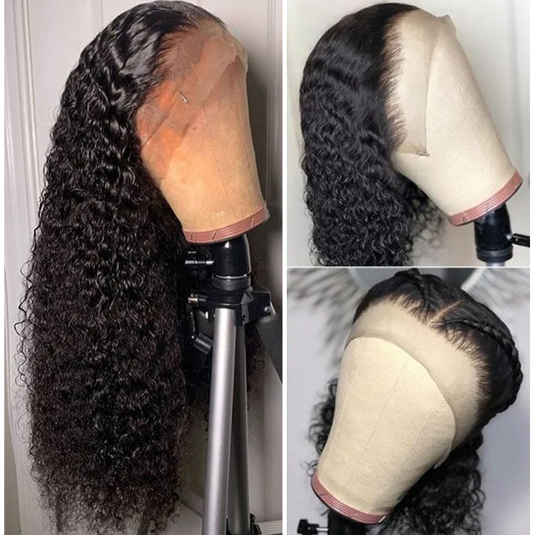 comfortable wigs for all-day wear -Kinky Curly Hair Full Lace Wig 100% Virgin Hair - Amanda Hair