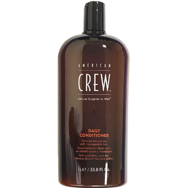 moisturizing oil for curly hair-American Crew Daily Conditioner For Soft Manageable Hair 33.8 oz