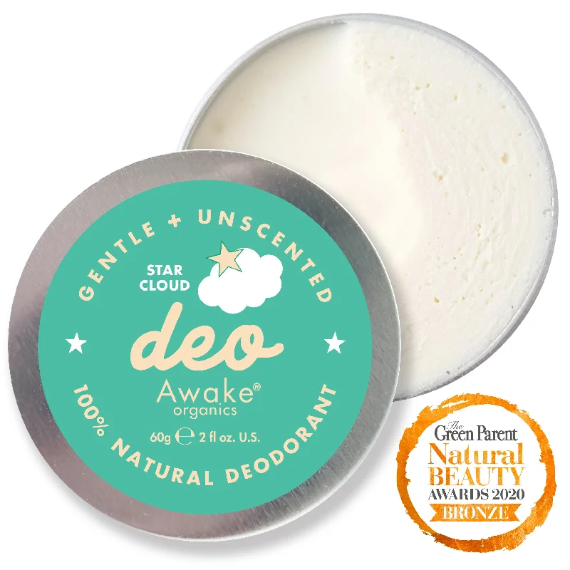 Awake Organics - Star Cloud Unscented Natural Plastic Free Deodorant