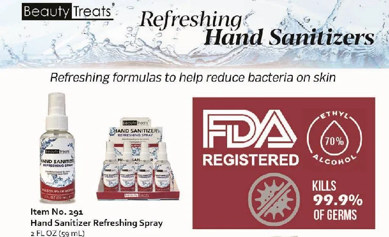 BEAUTY TREATS .REFRESHING HAND SANITIZERS