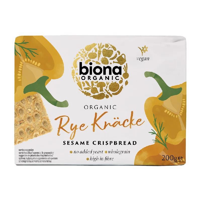 Biona Organic Rye Knacke Sesame Crispbread