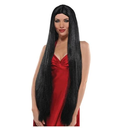 heat-resistant wigs for more styling options -Black Witch Wig 36" | 1ct