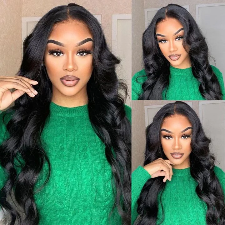 trendy ombre lace wigs for modern fashion -Bouncy Body Wave 13*4 HD Transparent Lace Front Wigs Flash Sale