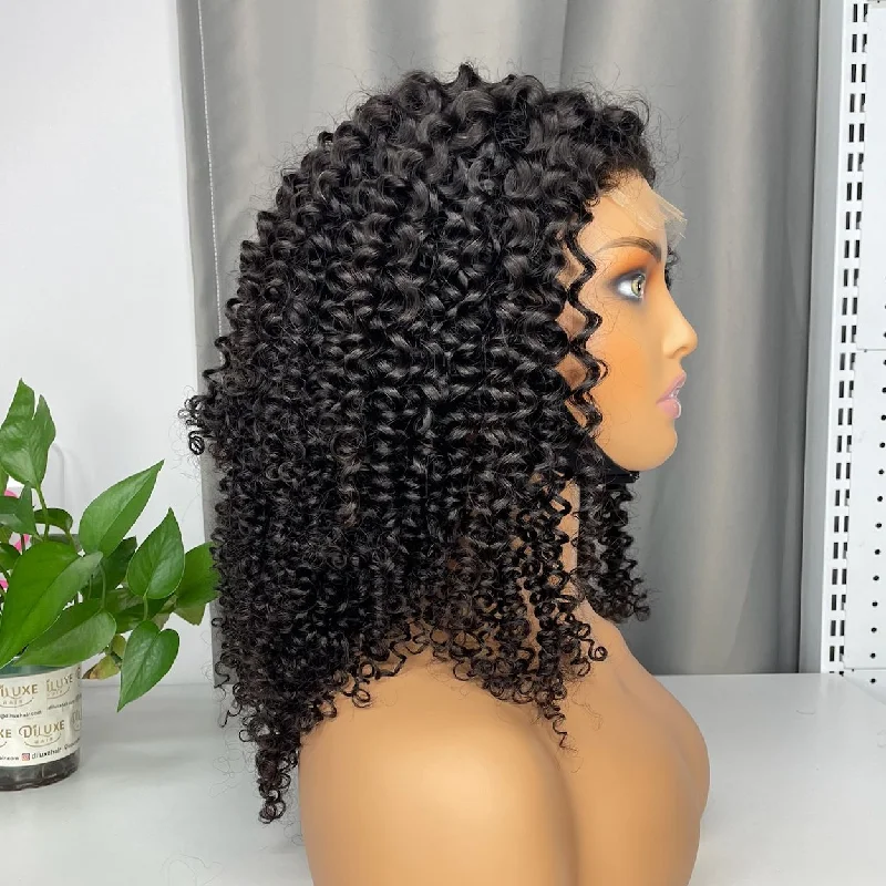 affordable lace wigs for budget-friendly options -BR Custom Closure Wig HD #1B 4x4 5x5