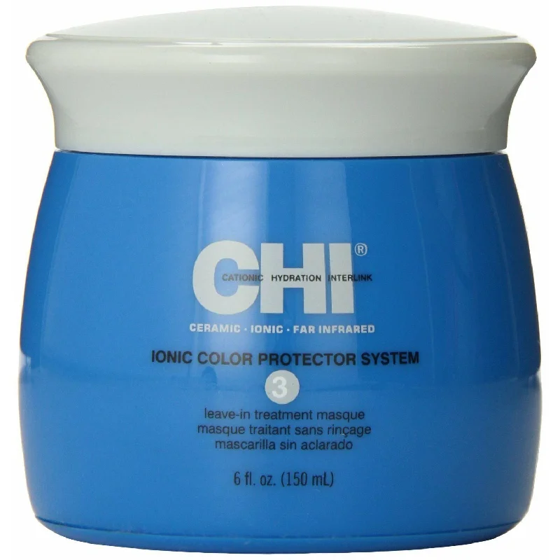 nourishing conditioner for fine hair-Chi Ionic Color Protector System 3 Leave in Treatment Masque 6 oz