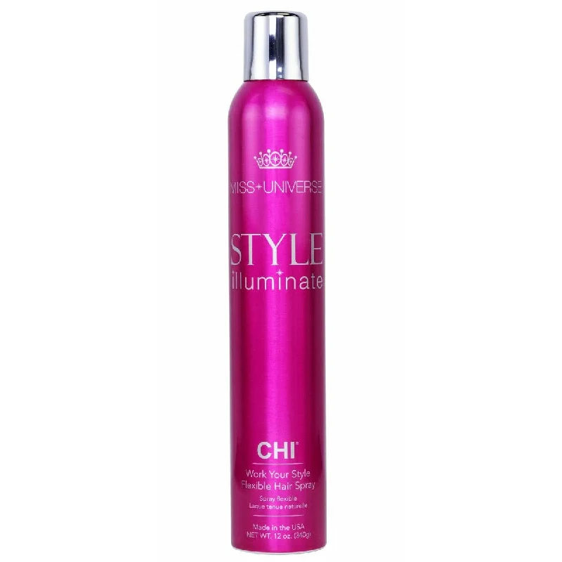 anti-hair loss shampoo for thinning hair-Chi Miss Universe Work Your Style Flexible Hair Spray 12 oz