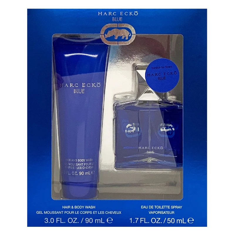 Marc Ecko Blue Gift Set for Men 2 Piece 1.7 oz EDT