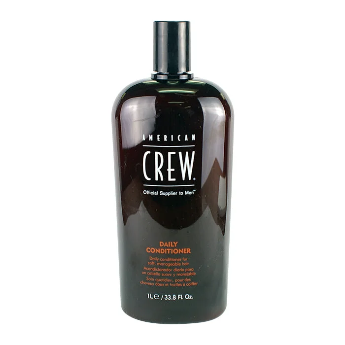 anti-frizz treatment for fine, flat hair-American Crew Men Daily Conditioner (For Soft, Manageable Hair) 1000ml/33.8oz