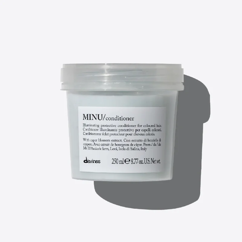 best shampoo for dry and damaged curly hair-DAVINES MINU CONDITIONER FOR COLOURED HAIR 250ML