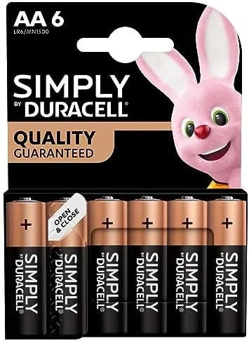 Duracell Simply Batteries AAA 6pk