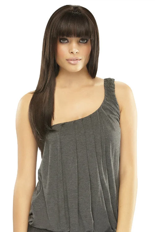 easiFringe Human Hair Human Hair Topper by Jon Renau | Mid-Length, Straight