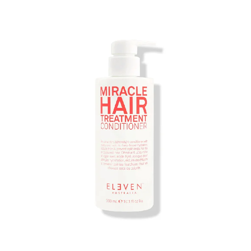 anti-frizz shampoo for curly textured hair-ELEVEN MIRACLE CONDITIONER FOR DRY OR COLOURED HAIR  300ML