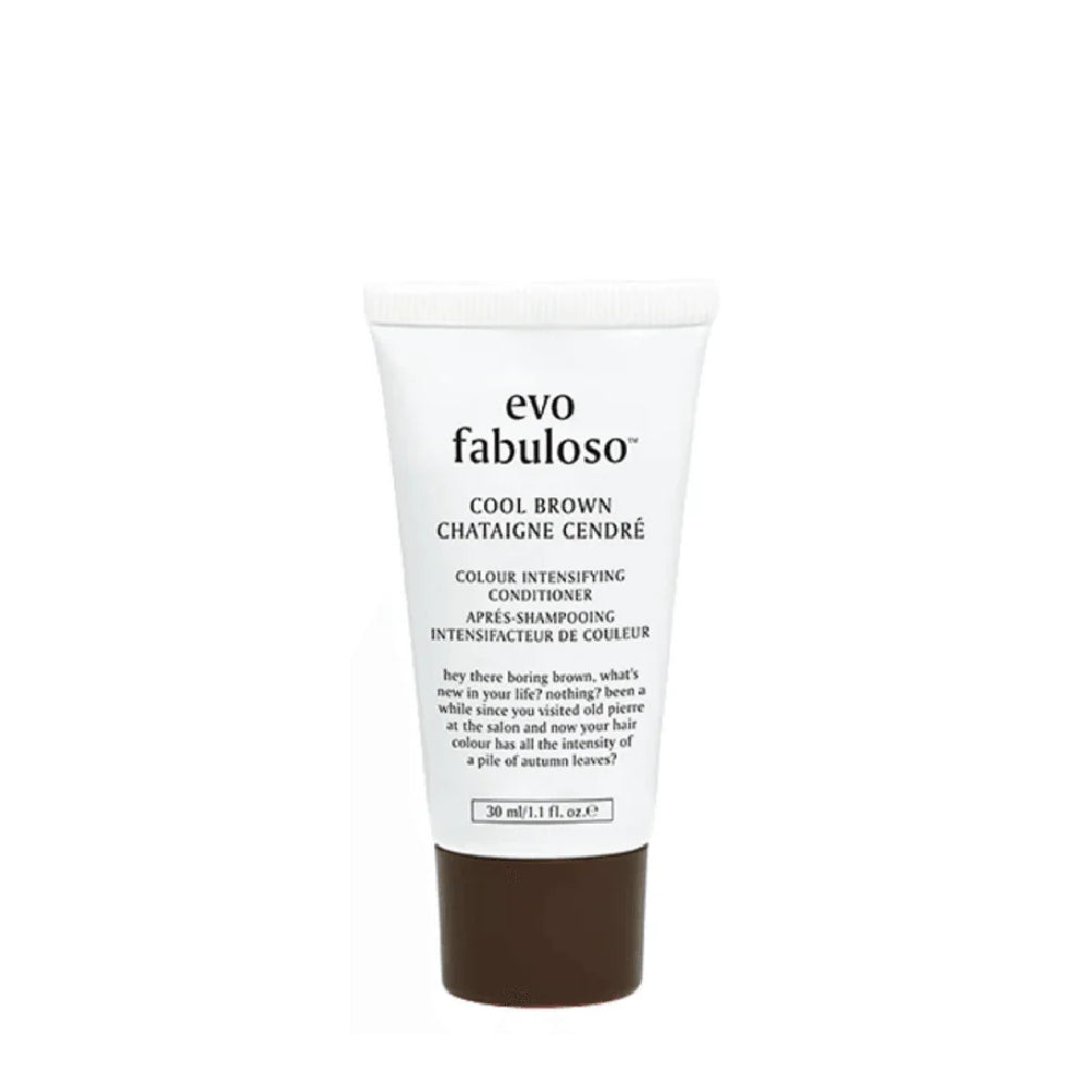 thickening serum for fine hair-EVO FABULOSO COOL BROWN COLOUR BOOSTING TREATMENT 30ML