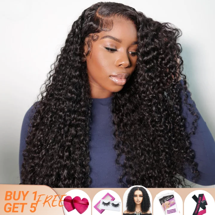 stylish wigs for everyday fashion looks -Flash Sale: $0 get The Bob Wig Long Curly Hair 13*4 HD Lace Frontal Wig Thick Curly Hair Glueless Wigs Stock Limited -Amanda Hair