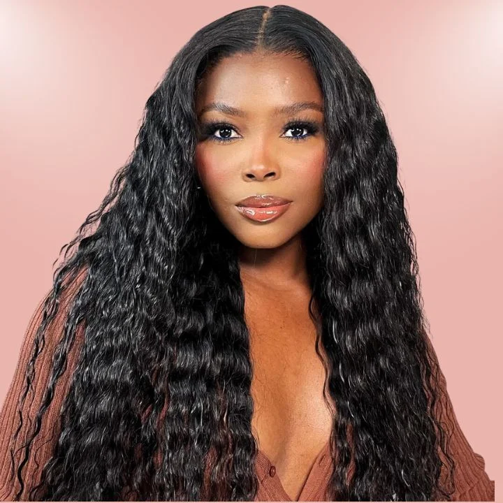 affordable synthetic wigs for low-maintenance care -Glueless 13x4 Lace Front / 6x4.5 Lace Closure Ladylike Curly Wig Pre Plucked Hairline-Amanda Hair