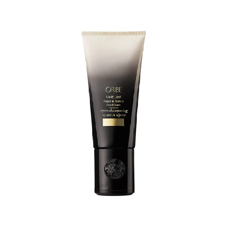 nourishing mask for dry, damaged curls-ORIBE GOLD LUST REPAIR & RESTORE CONDITIONER 200ML