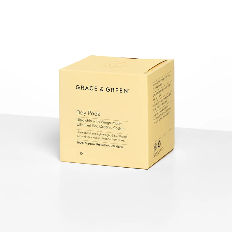 Grace and Green - Organic Day Pads with Wings