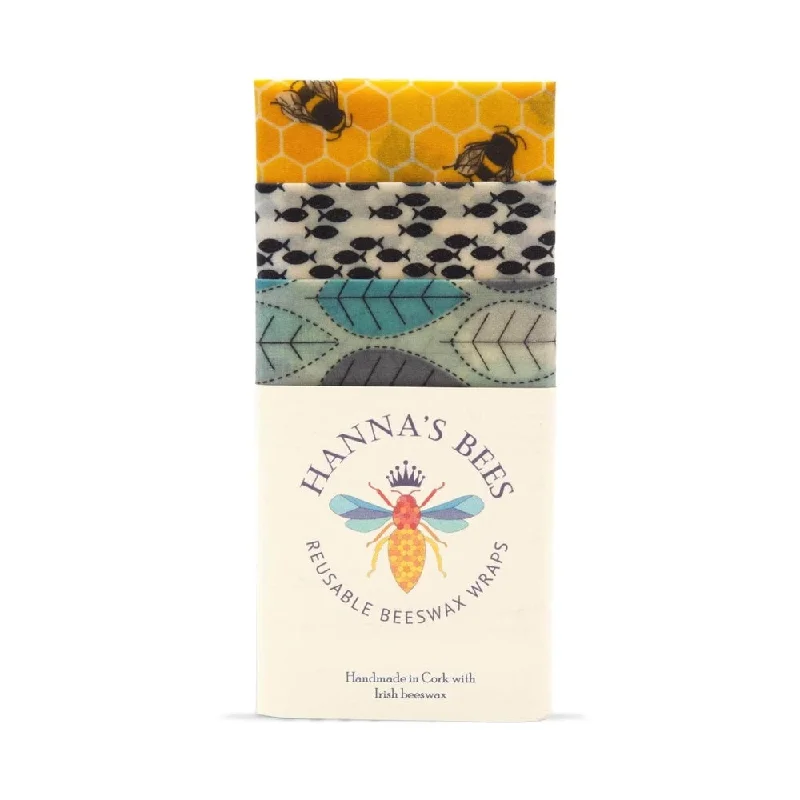 Hanna's Bees Beeswax Wraps Small Kitchen Pack