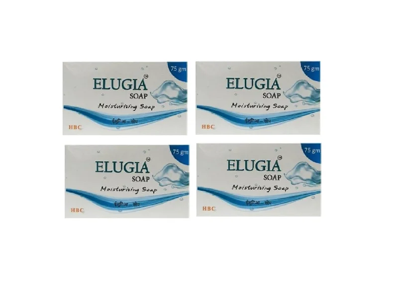 Elugia Moisturizing Soap 75gm,  PACK of 4