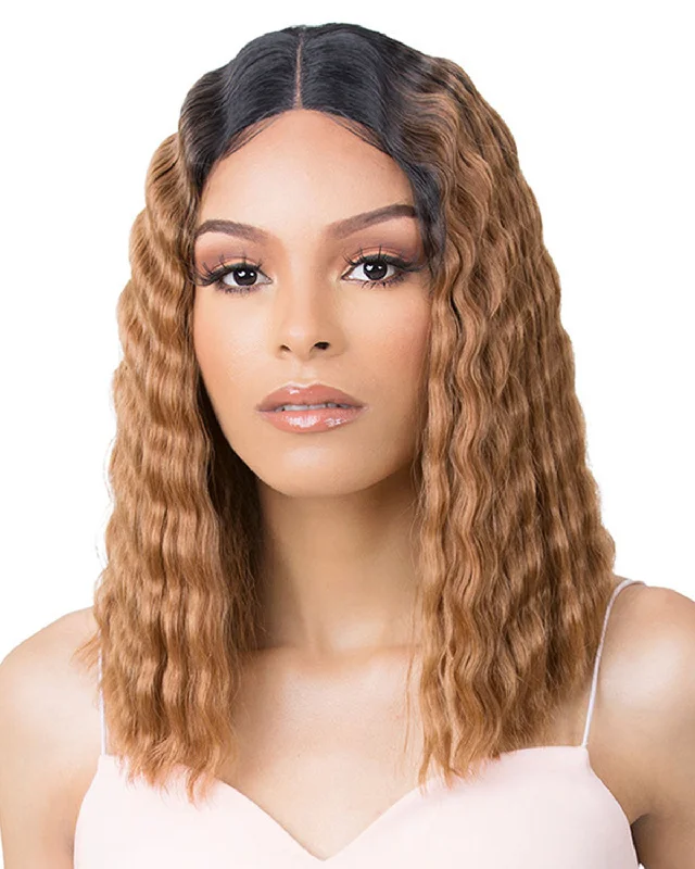 HD Lace Crimped Hair-1 | Lace Front & Lace Part Synthetic Wig by It's a Wig