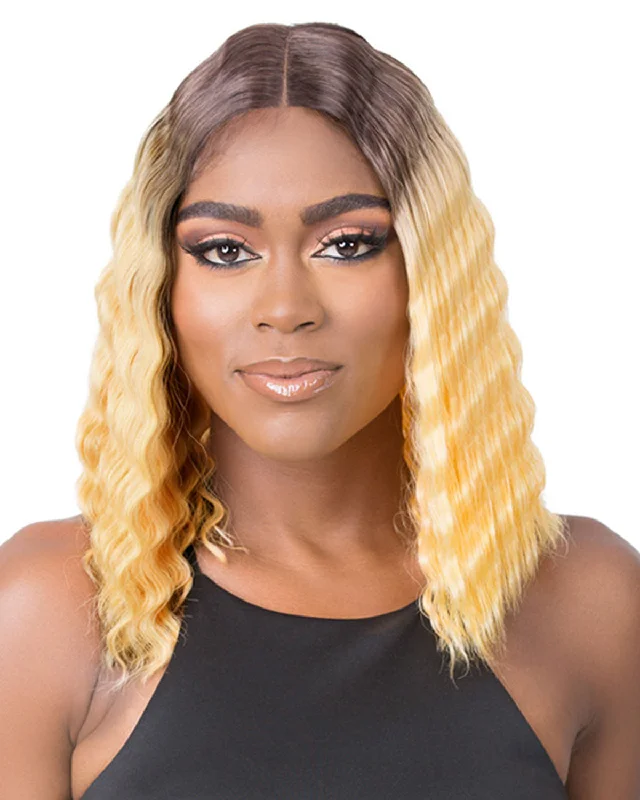 HD Lace Crimped Hair-2 | Lace Front & Lace Part Synthetic Wig by It's a Wig