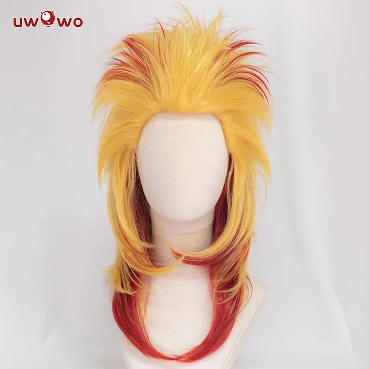 natural-looking wigs for daily wear -Uwowo Anime Kyou Cosplay Wig 48cm Yellow Hair