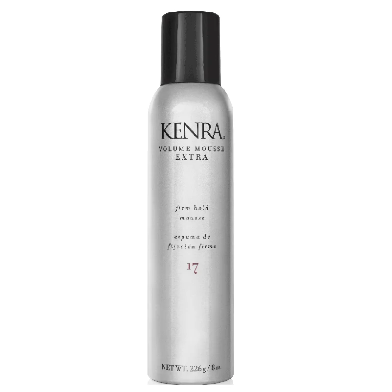 sulfate-free shampoo for natural, curly hair-Kenra Volume Mousse Extra 17 Firm Hold 8 OZ