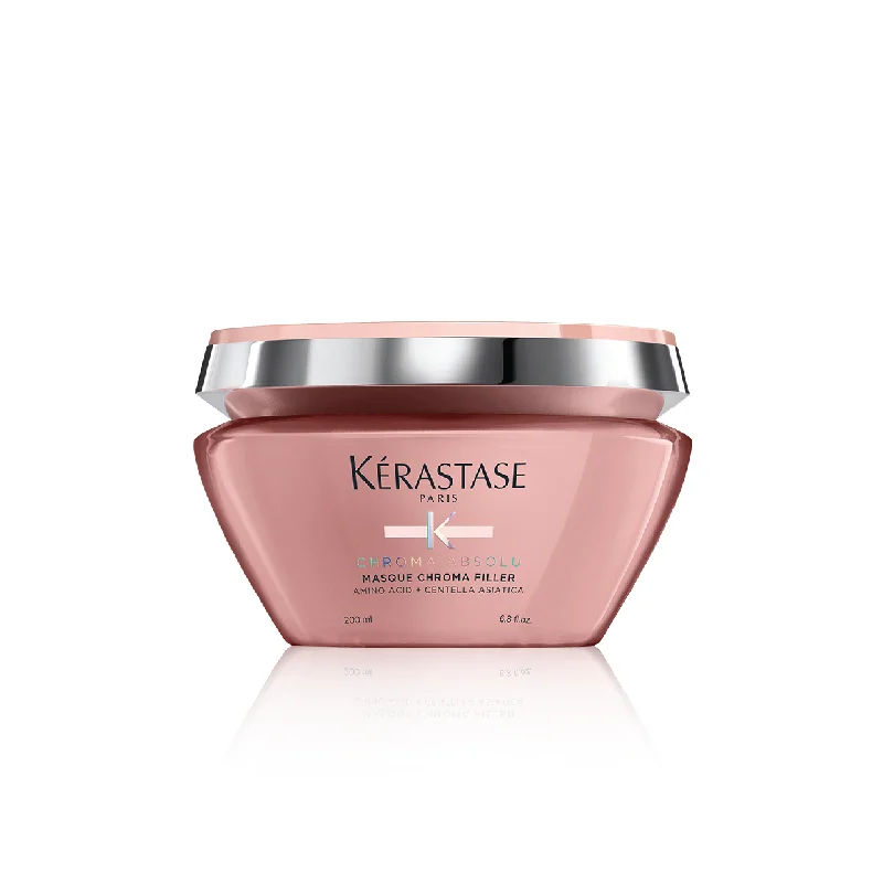 best anti-frizz leave-in conditioner for curly hair-KÉRASTASE CHROMA ABSOLU MASQUE CHROMA FILLER 200ML