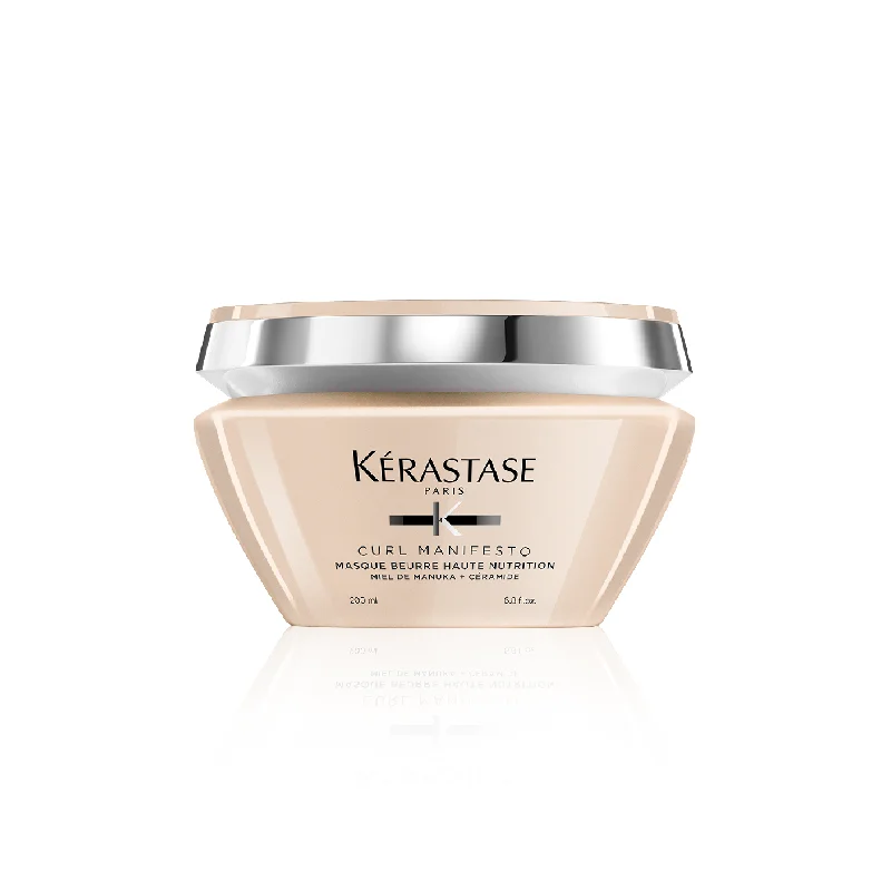 hair care for frizzy and brittle hair-KÉRASTASE CURL MANIFESTO MASQUE BEURRE HAUTE NUTRITION FOR CURLY HAIR 200ML