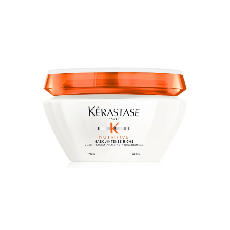 deep repair shampoo for dry curly hair-KÉRASTASE NUTRITIVE MASQUINTENSE RICHE HAIR MASK CONDITIONER 200ML