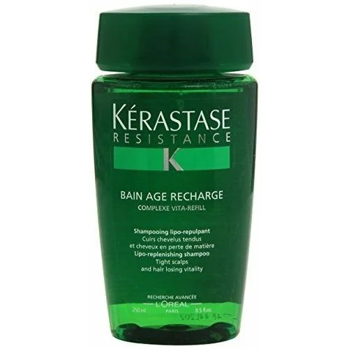 hair serum for dry, brittle hair ends-Kerastase Resistance Bain Age Recharge 8.5 Oz