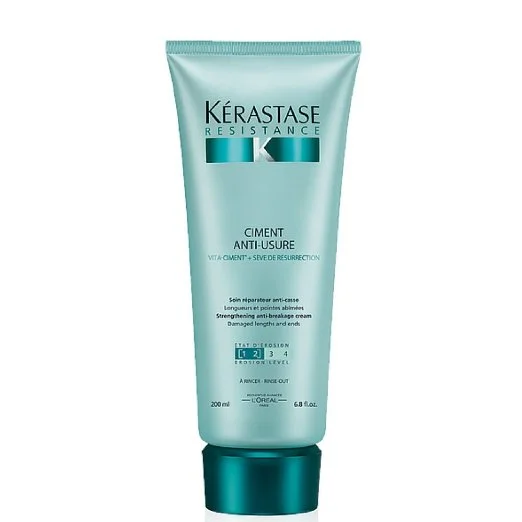 hydrating mask for dry curly hair-Kerastase Resistance Ciment Anti-usure Strengthening Anti-breakage Creme 6.8 oz