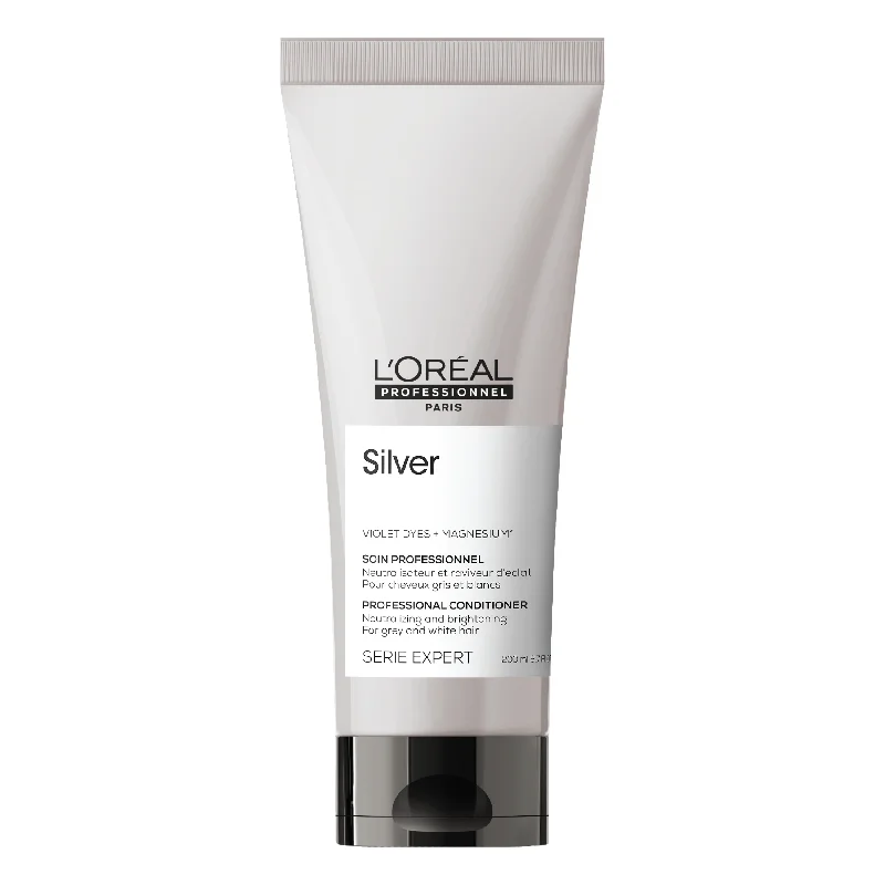 best hair care products for dry scalp-DISCONTINUED L’ORÉAL PROFESSIONNEL SERIE EXPERT SILVER CONDITIONER 200ML