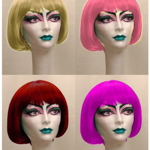 wigs for women with thin hair for fullness -Manic Panic Raven Bob Wig Glam®