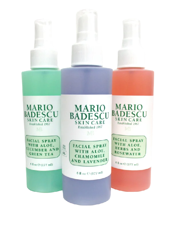 Mario Badescu Facial Spray with Aloe Pack of 3 -6 oz  each