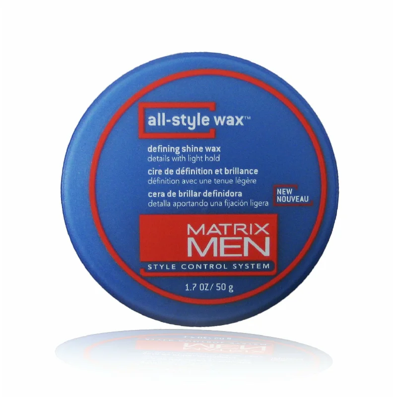 deep repair shampoo for dry curly hair-Matrix Men All Style Wax 1.7 oz