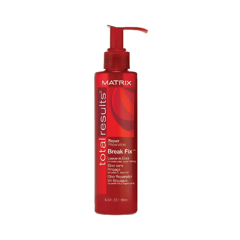 anti-frizz mousse for thick curly hair-Matrix Total Results Repair Reparation Break Fix Leave-In Elixir 6.5 oz