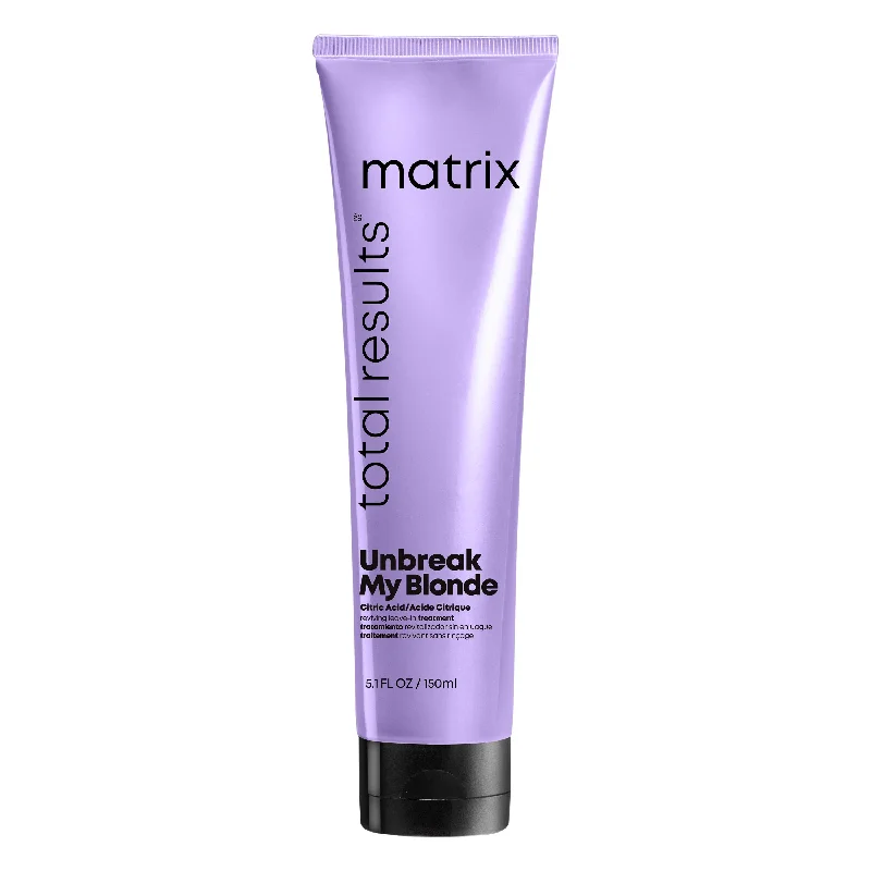 keratin hair oil for frizz control-MATRIX TOTAL RESULTS UNBREAK MY BLONDE LEAVE-IN TREATMENT 150ML