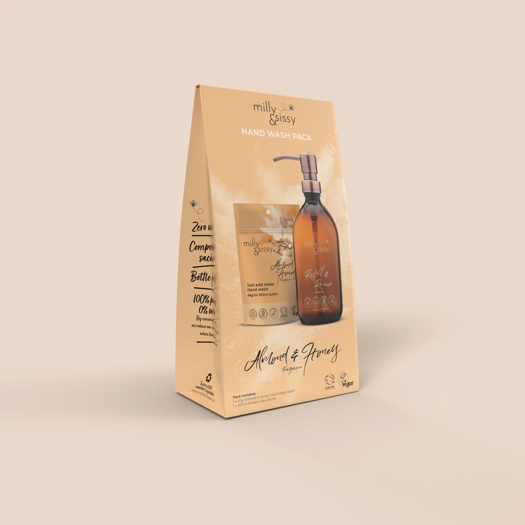 Milly & Sissy - Almond & Honey Hand Wash Gift Set