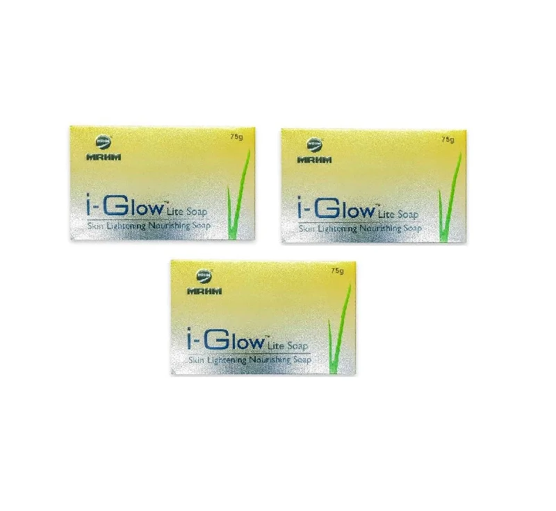 i-Glow Lite Soap 75g, PACK OF 3